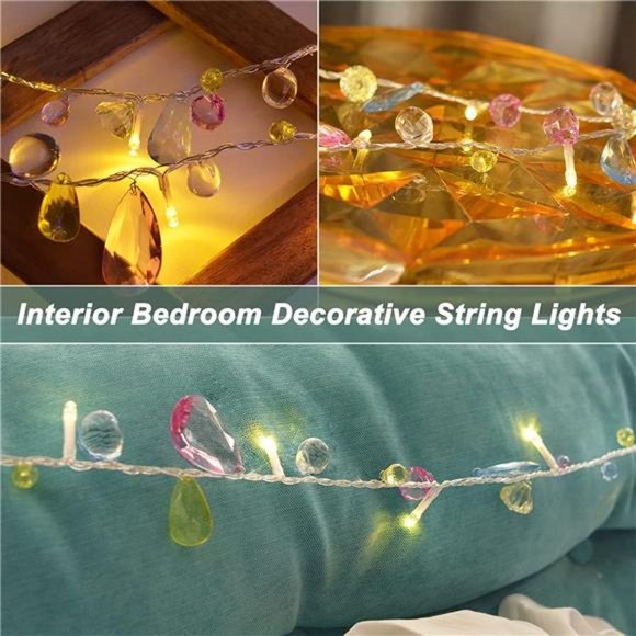 Battery Operated Indoor House String lights Bohemia style String with Colorful - Picture 5 of 6